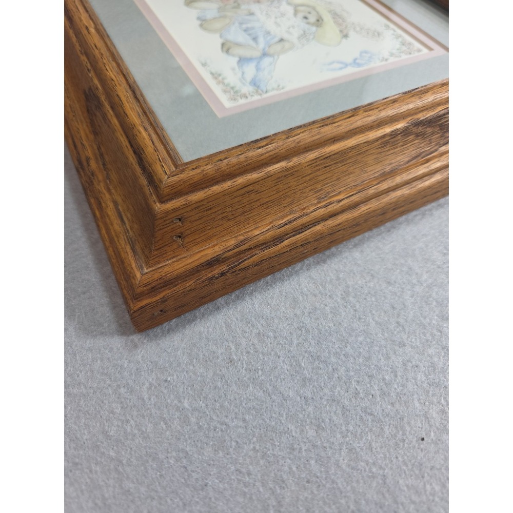 Custom Wooden Frame Matted Print of 2 Teddy Bears - 12 x 10 inches - Alice Shall - Picture 2 of 9